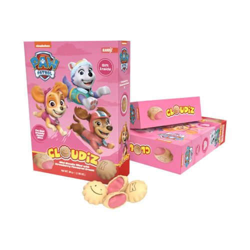 Paw Patrol Cloudiz mancsos mini keksz eperkrémmel töltve 30g