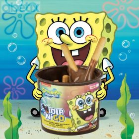   Sponge Bob Dip N Go kakaós mogyorókrém ropogós pálcikák 55g