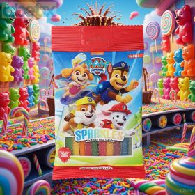   Paw Patrol Sparkles Filled mancsos töltött savanyú gumiszíj 80g