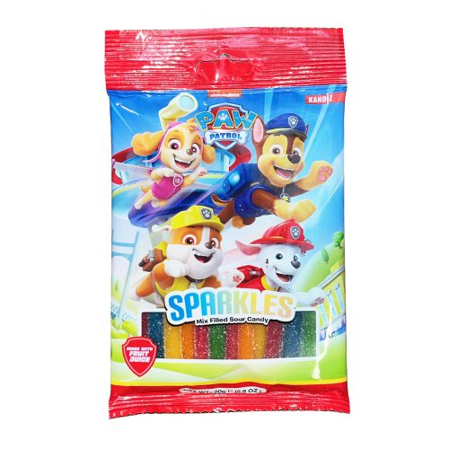 Paw Patrol Sparkles Filled mancsos töltött savanyú gumiszíj 80g