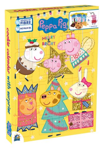 Peppa malac Adventi naptár sütivel és meglepetés figurával 132g