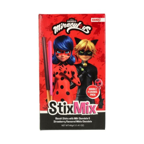 Katicabogár Stix Mix mancsos ropi eper-csoki (16db) 40g