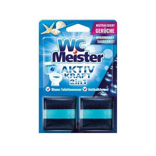Wc Meister wc tartálytabletta twinpack 2*50 g - óceán