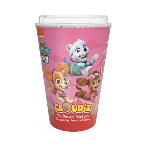 Paw Patrol Cloudiz mancsos pohár mini keksz eperkrémmel töltve 125g