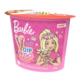 Barbie Dip N málnás tejturmixkrém ropogós pálcikák 55g