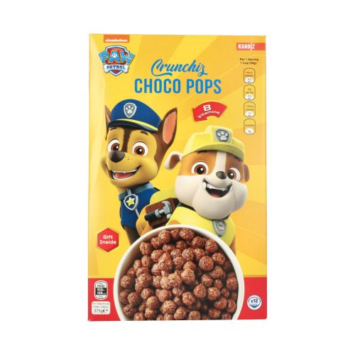 Paw Patrol Reggeliző gabona csokoládé golyó meglepetéssel - Choco Pops 375g