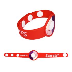UV Protect mérő karkötő piros Szeress