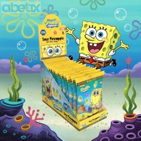   Gummiz Sour Pineapple - Savanyú ananászos gumicukor 120g - Spongyabob
