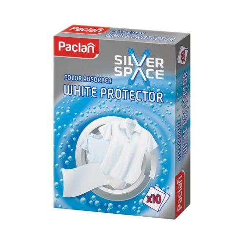 Paclan színvédő kendő fehér ruhákhoz 10 db Silver Space