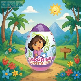   Surprise Crystal Egg Meglepetés tojás persely 16g - Dóra a felfedező